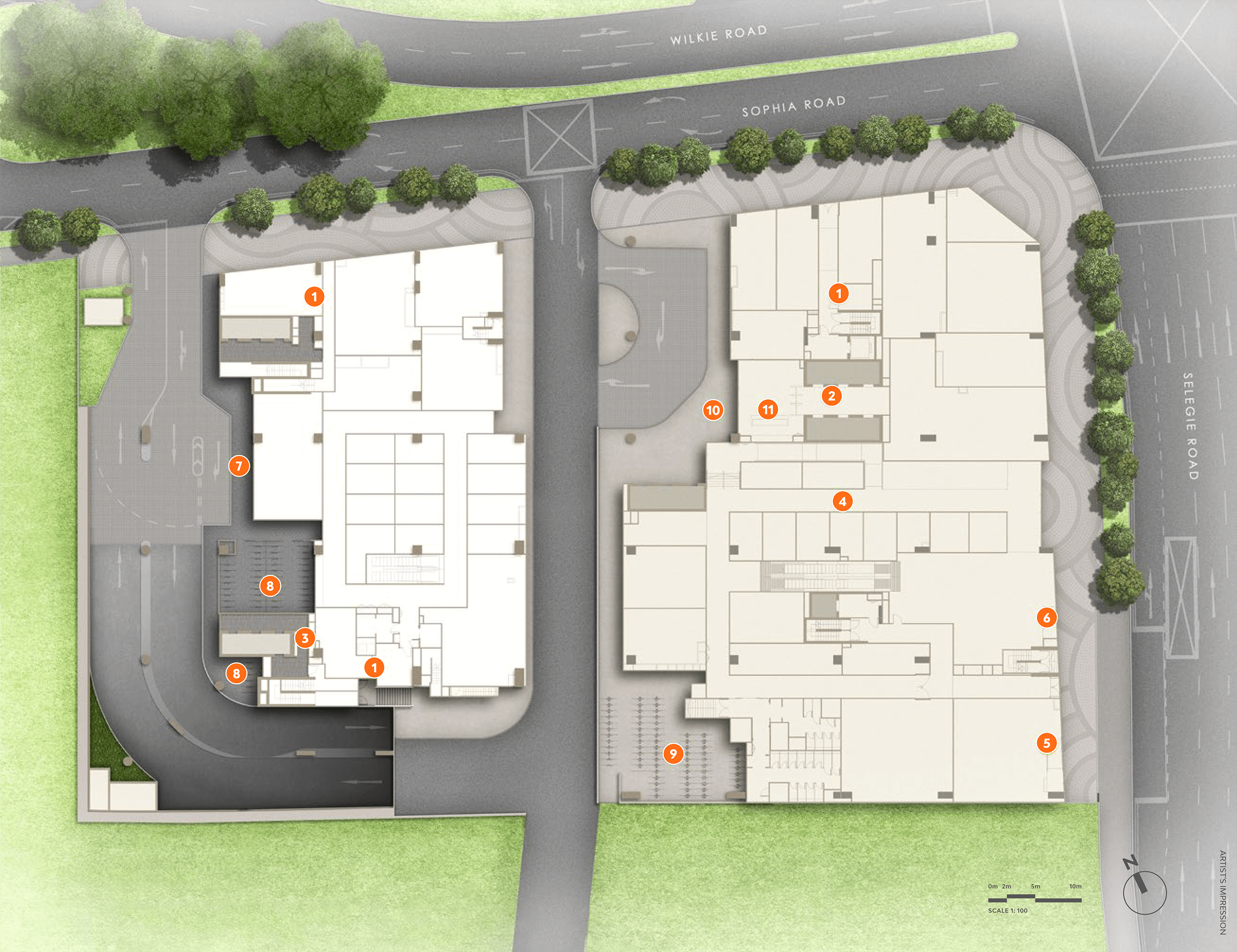 The Collective at One Sophia Site Plan 1